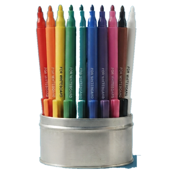 Colorful markers